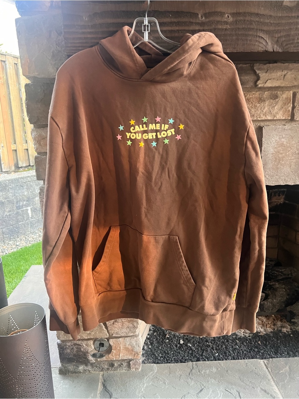Tyler the Creator GOLF Brown Call Me If You Get Lost Tour Hoodie XXL